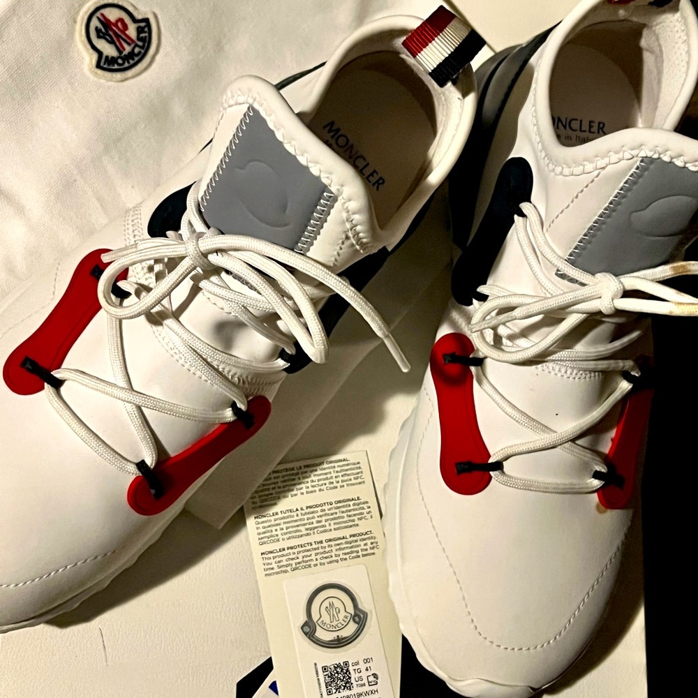 Moncler Emilien II Mid Sneaker (White) Size 41